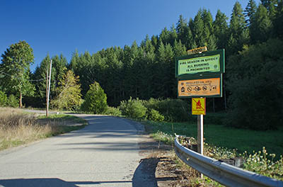 OR: South Coast Region, Coos County, Coast Range, Coos River Mountains, Allegany Community, Start of Elliott State Forest Road 1000 at Allegany community, here also known as Marlow Creek Rd [Ask for #274.A19.]