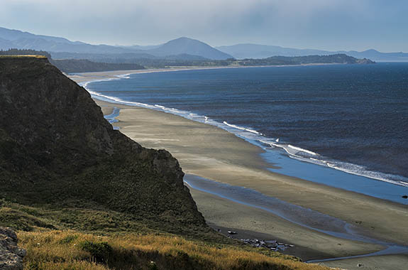 OR: South Coast Region, Curry County, North Coast, Cape Blanco Area, Cape Blanco State Park, Beach extends from Cape Blanco cliffs to Port Orford and Humbug Mountain [Ask for #278.365.]