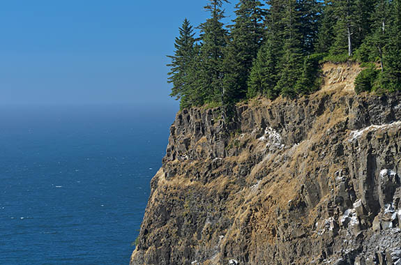 OR: Tillamook County, Pacific Coast, Cape Meares, Dramatic cliffs encircle Cape Meares [Ask for #278.506.]